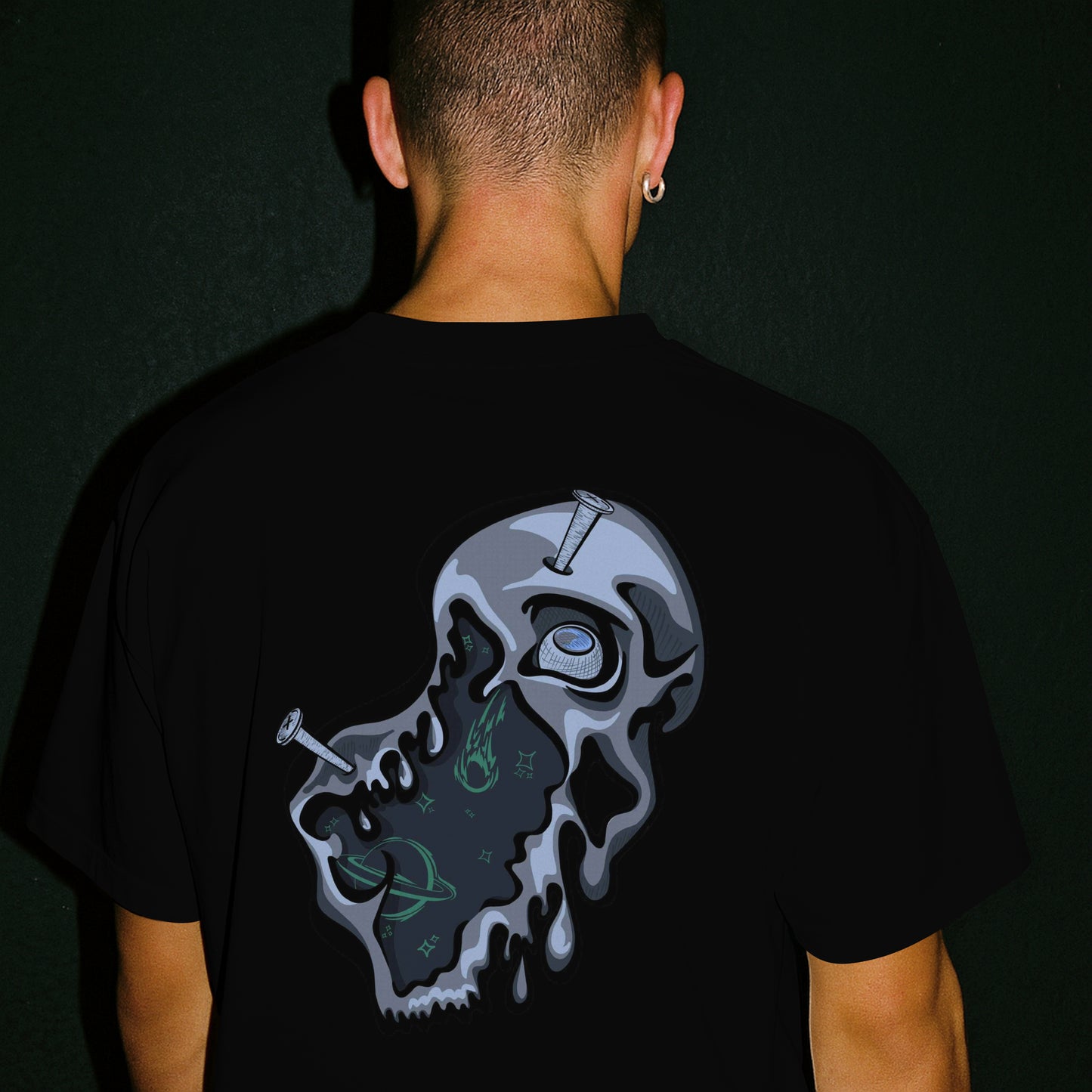 Cotton Kulture x Ember Illustrations - Dripping Skull Tee