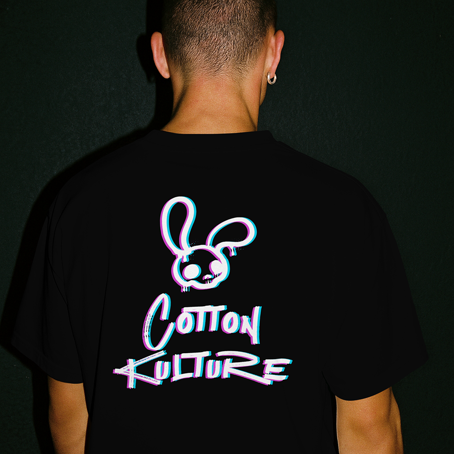 Cotton Kulture Tee - Pink & Blue Blur