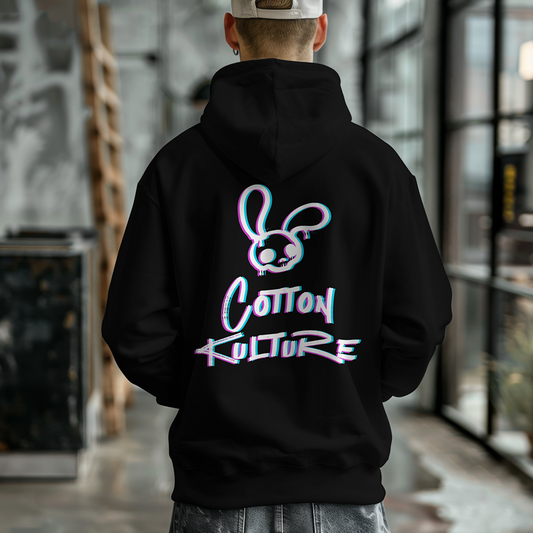 Cotton Kulture Hoodie - Pink & Blue Blur