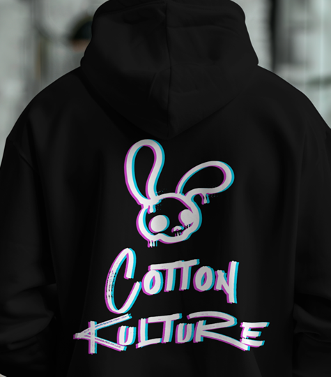 Cotton Kulture Hoodie - Pink & Blue Blur