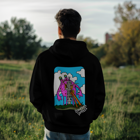 Dixon Does Doodles x Cotton Kulture collab - Purdown Tower Hoodie