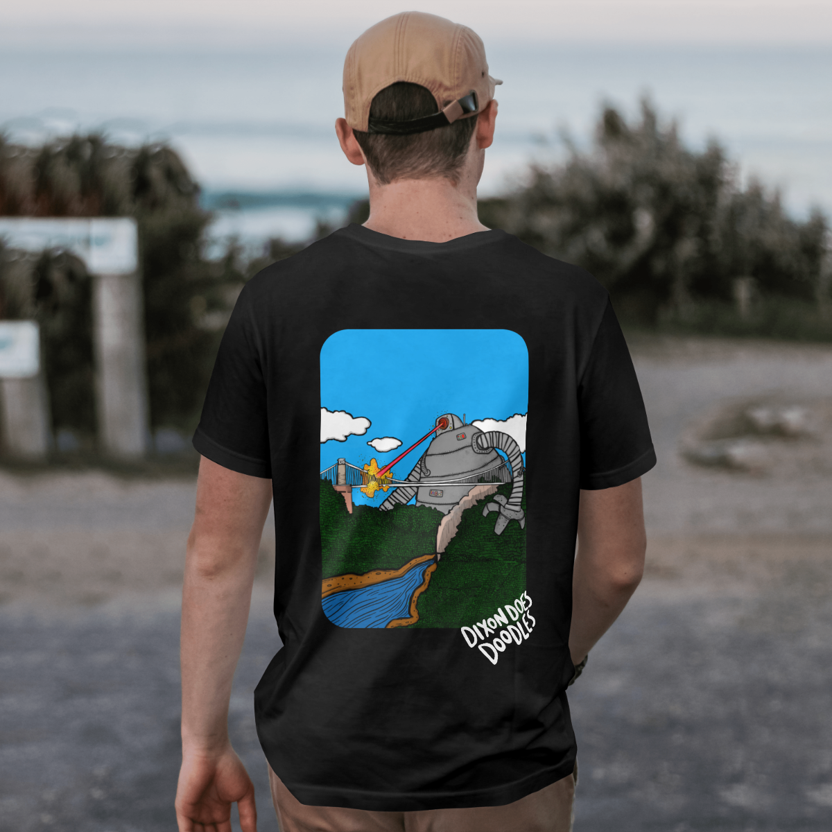 DixonDoesDoodles x Cotton Kulture collab - Clifton Bridge Tee