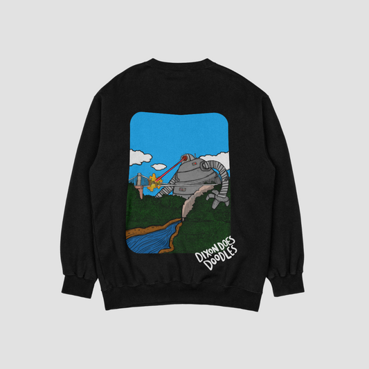 Dixon Does Doodles x Cotton Kulture Collab - Clifton Bridge Sweatshirt