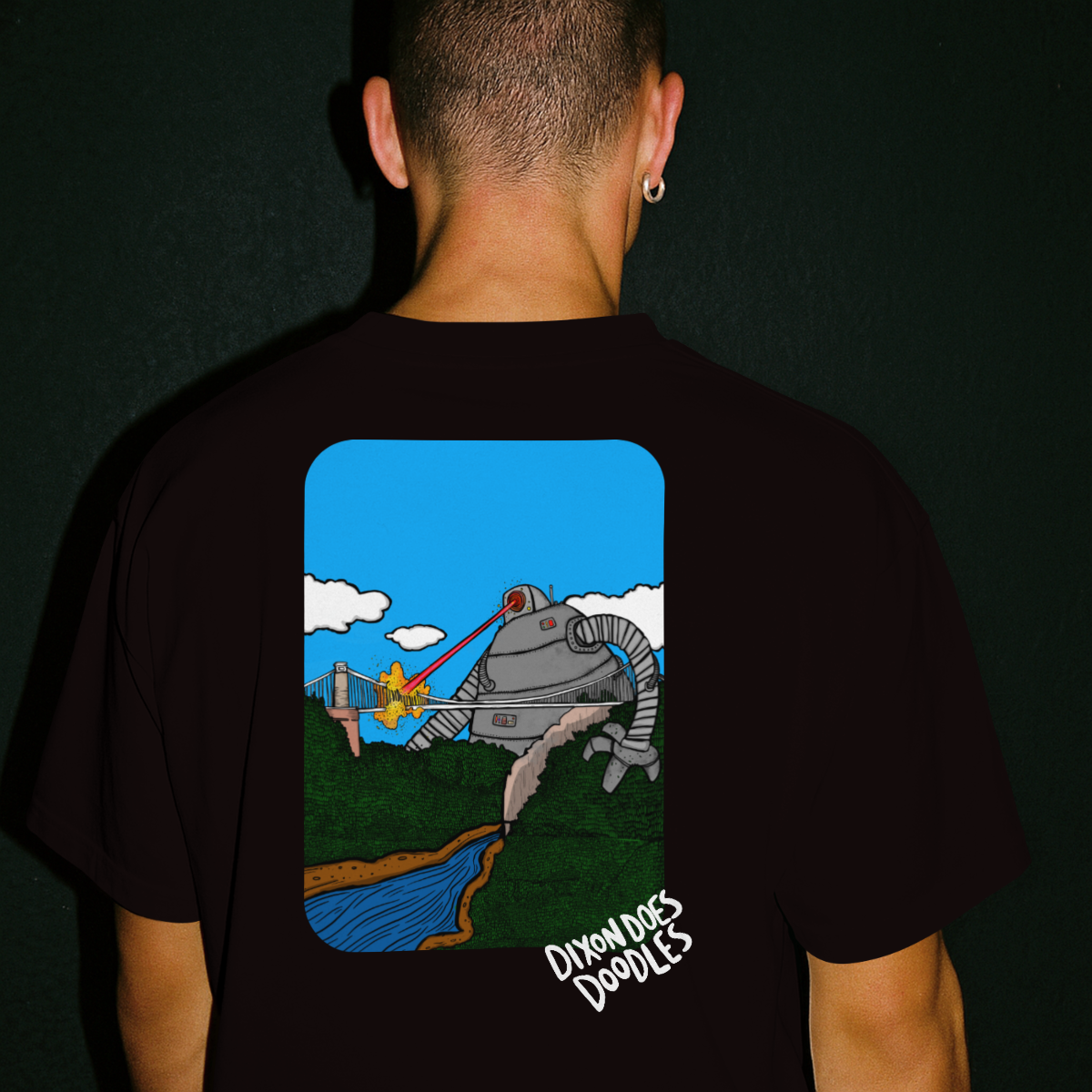 DixonDoesDoodles x Cotton Kulture collab - Clifton Bridge Tee